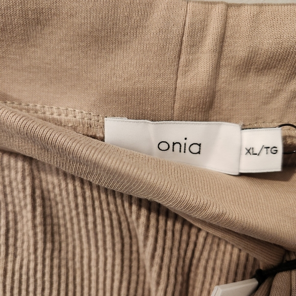 Onia neutral waffle knit joggers size extra large - Picture 4 of 6